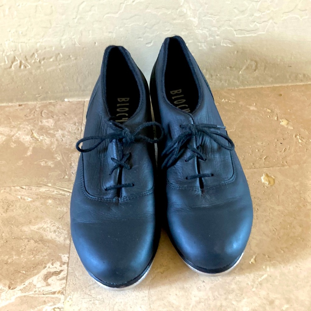 Bloch Black Leather Tap Shoes in 8M